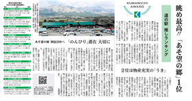 熊本日日新聞掲載　推し道の駅ランキング