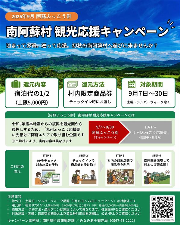 南阿蘇村観光応援キャンペーン